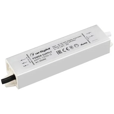 Блок питания ARPV-12020-D (12V, 1.7A, 20W) (Arlight, IP67 Металл, 3 года), 022206
