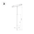 Светильник MAG-ORIENT-STICK-HANG-R20-6W Day4000 (BK, 180 deg, 48V) (Arlight, IP20 Металл, 5 лет)