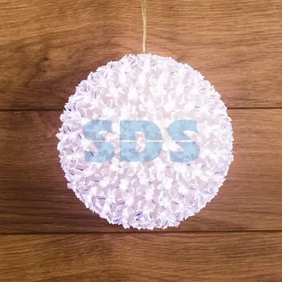 Шар светодиодный 230V, диаметр 20 см, 200 светодиодов, цвет белый