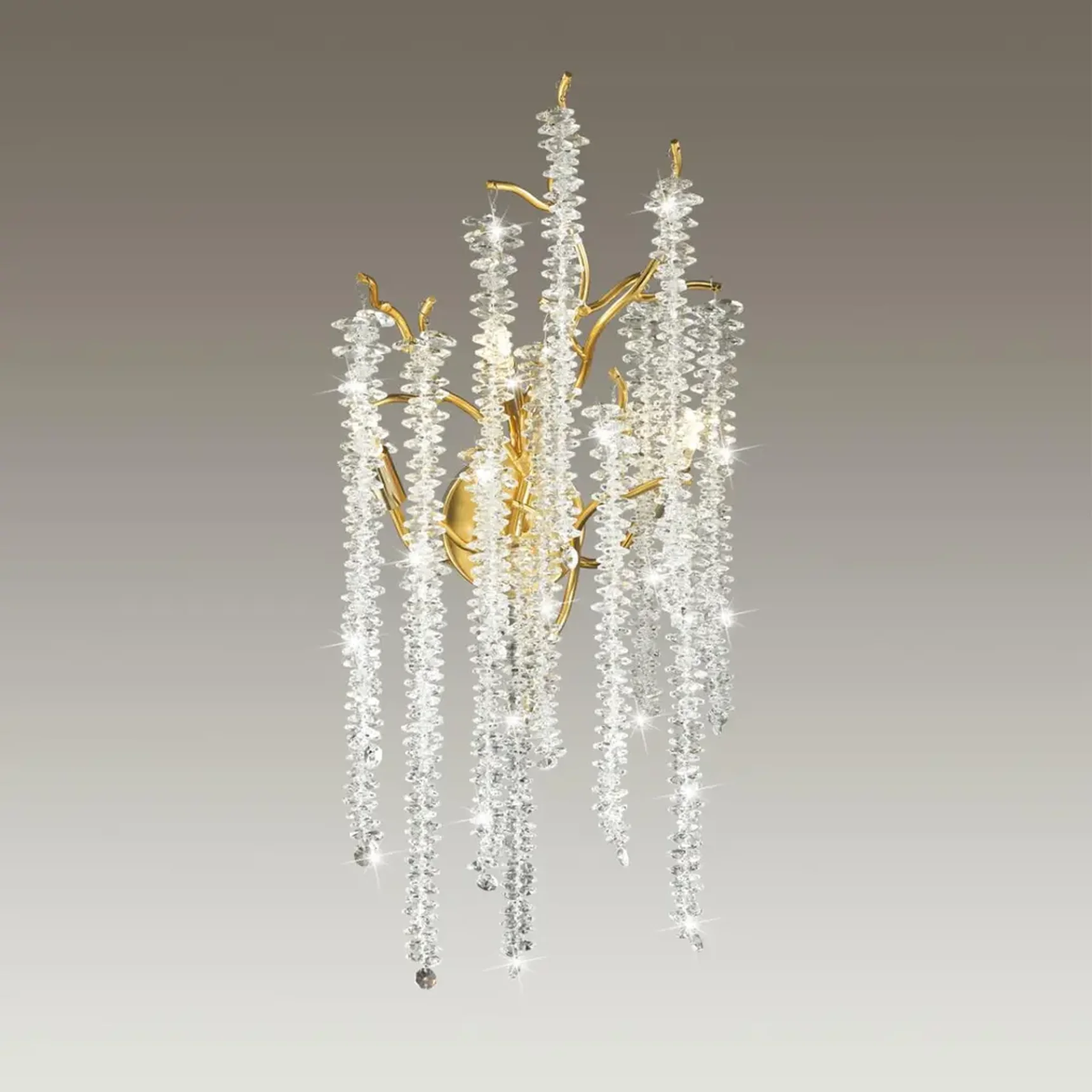 5005/3W HALL ODL23 639 золотой/прозрачный металл/хрусталь Бра G9 3*40W BANCHE