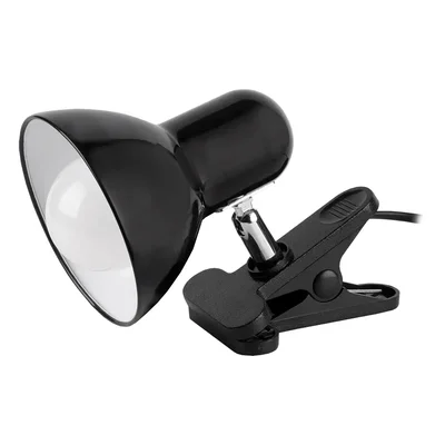 Настольный светильник GTL-049 железный на прищепке черный е27