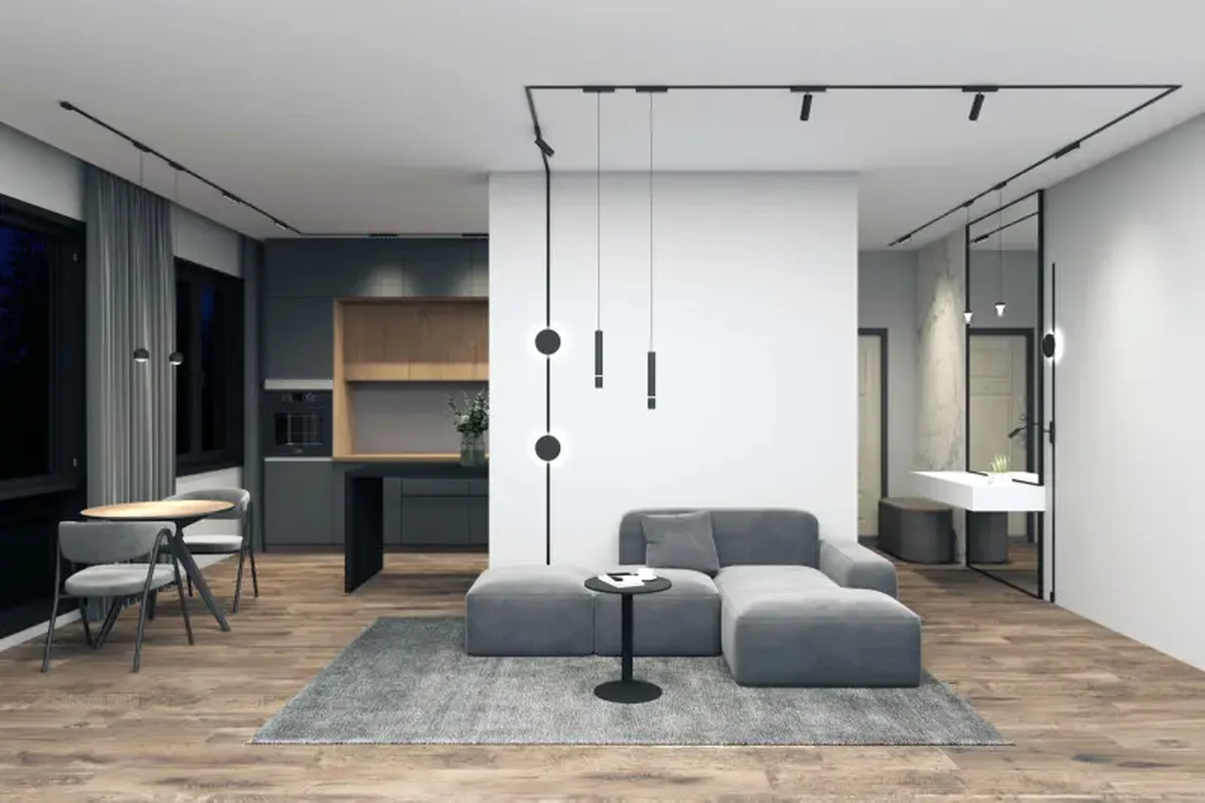 Трековый светильник AIR HANG DK5315-BK