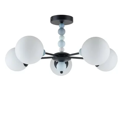 6526/5C MODERNI LN23 101 чёрный Люстра потолочная E14 5*40W 220V SUNDAY