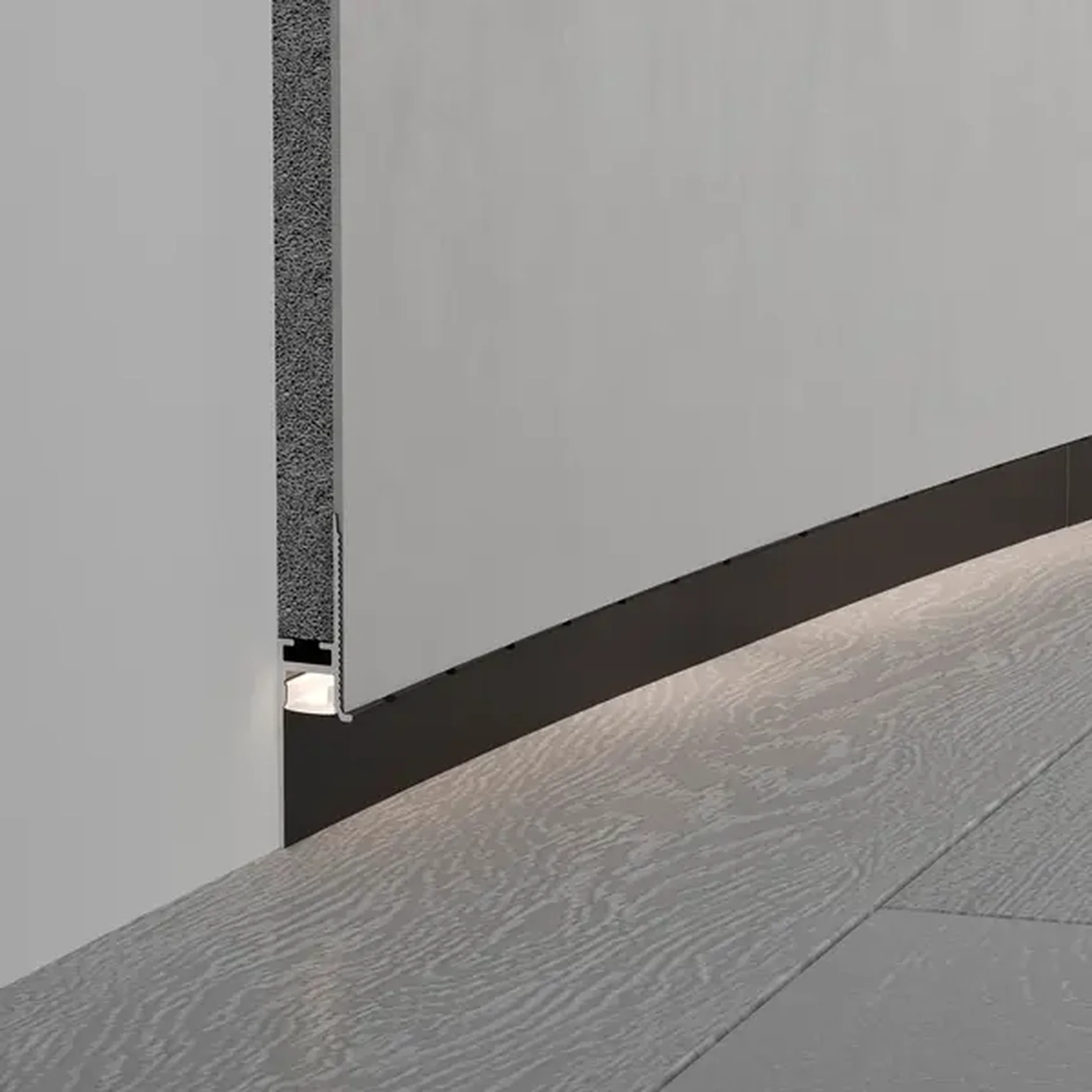 Профиль PLINTUS-FANTOM-BENT-H20-SIDE-2000 BLACK (Arlight, Алюминий), 043673