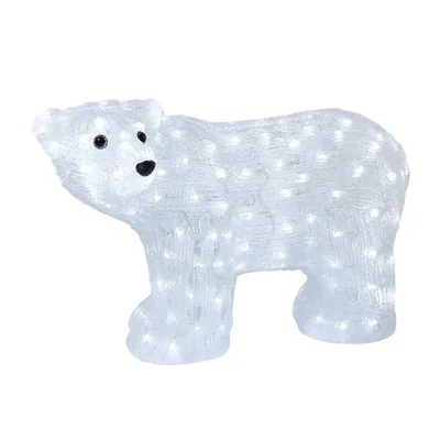 Акриловая светодиодная фигура Мишка 60 см, 200 светодиодов, IP65, понижающий трансформатор в комплекте NEON-NIGHT