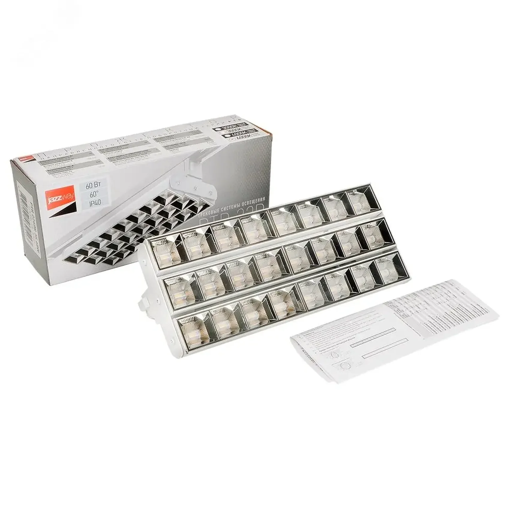 Трековый светильник светодиодный PTR 2260R 3S 60w 4000 K WH, 5039537