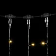 Гирлянда Занавес 1 x 6 м Тепло-Белый 220В, 600 LED, Провод Черный ПВХ, IP54