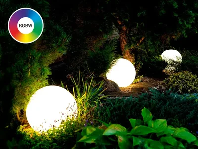 Светильник ландшафтный ШАР SPHERE _G (E27) 50 IP66 RGBW (set)