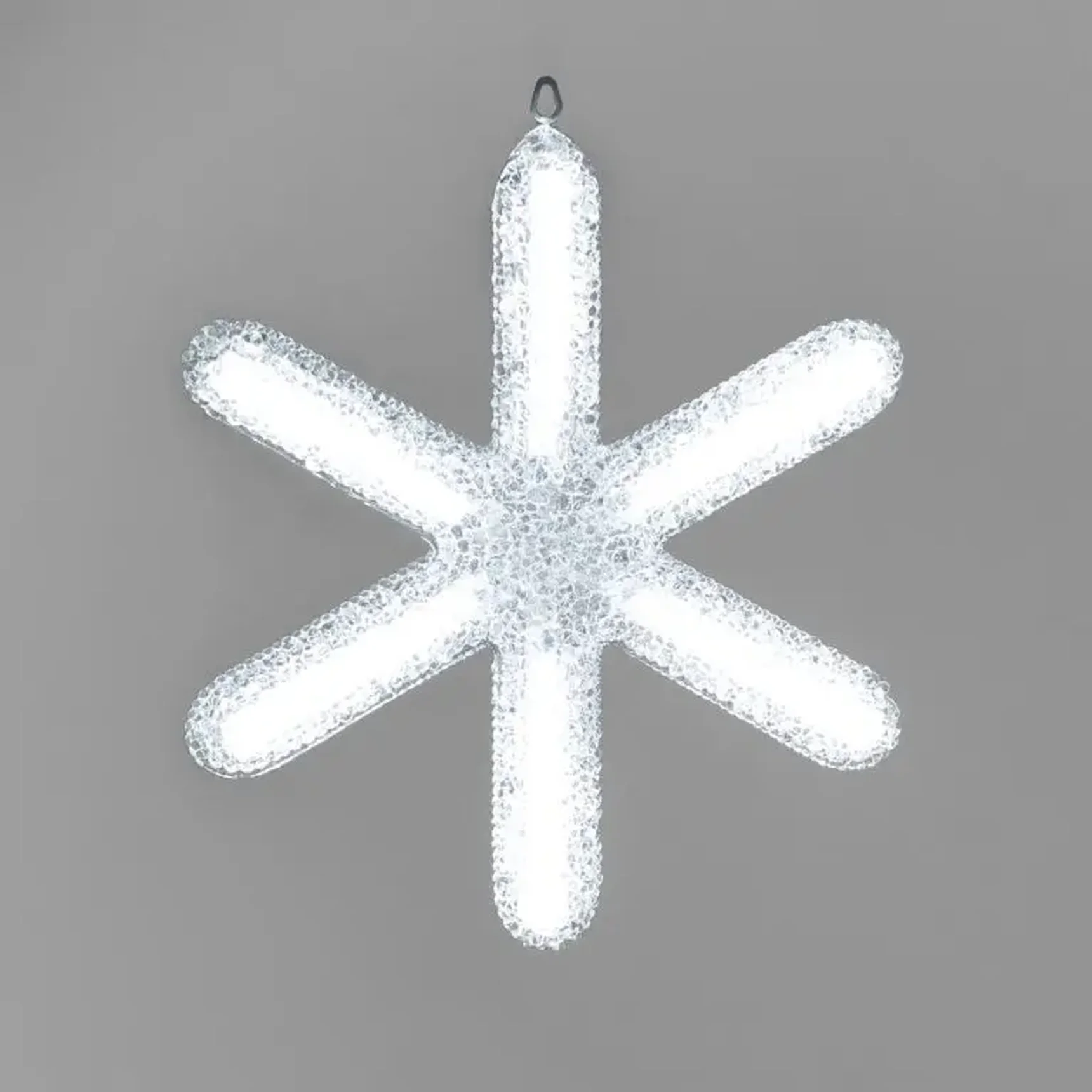 Светодиодная Снежинка "Московская" Ø0,3м, Акрил, Белая 24B, IP65