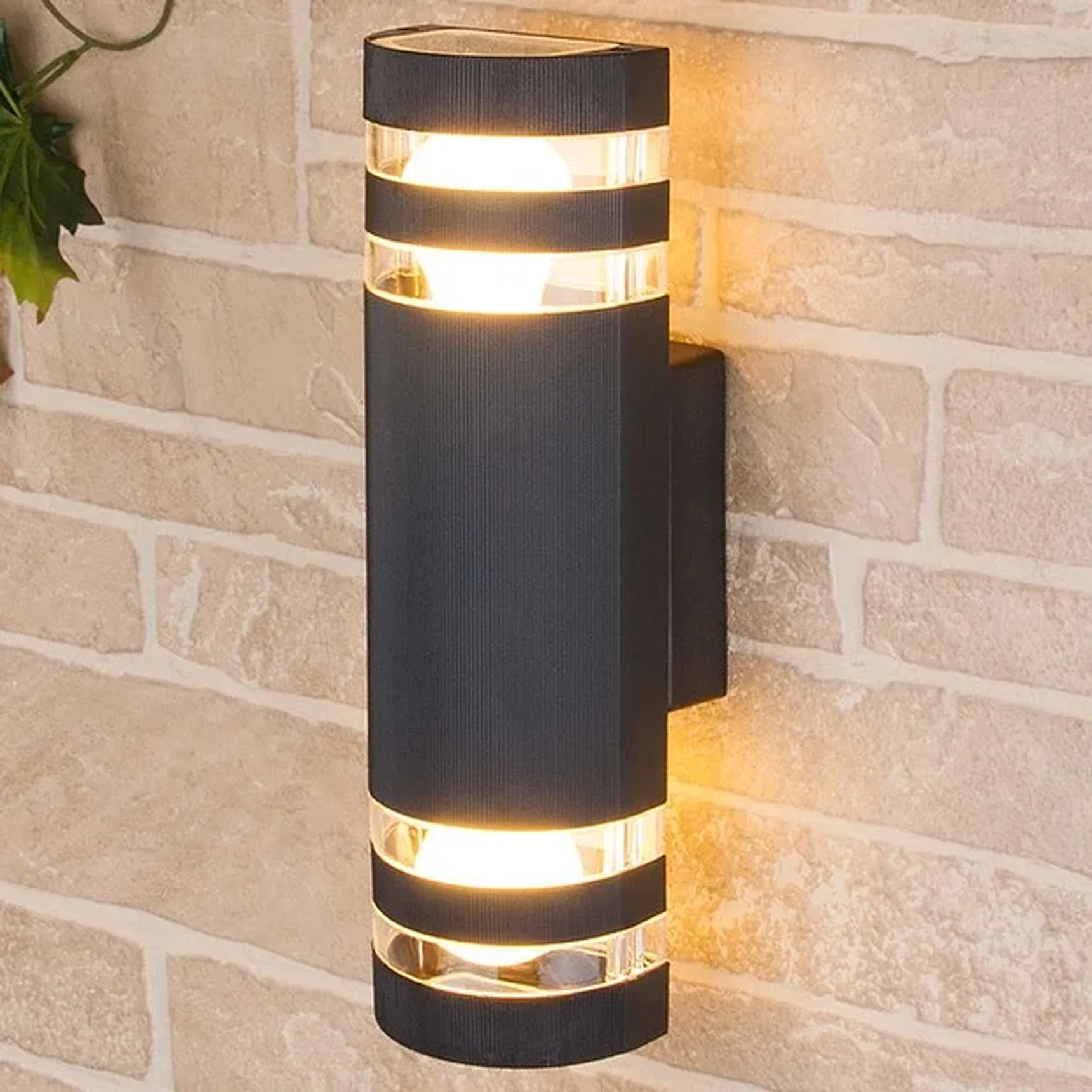 Уличный настенный светильник 1443 TECHNO черный