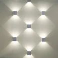 Winner серый уличный настенный светодиодный светильник 1548 TECHNO LED