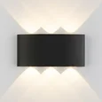Уличный настенный светодиодный светильник 1551 TECHNO LED TWINKY TRIO черный 1551 TECHNO LED черный