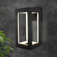 Уличный настенный светодиодный светильник Frame LED IP54 1527 TECHNO LED черный