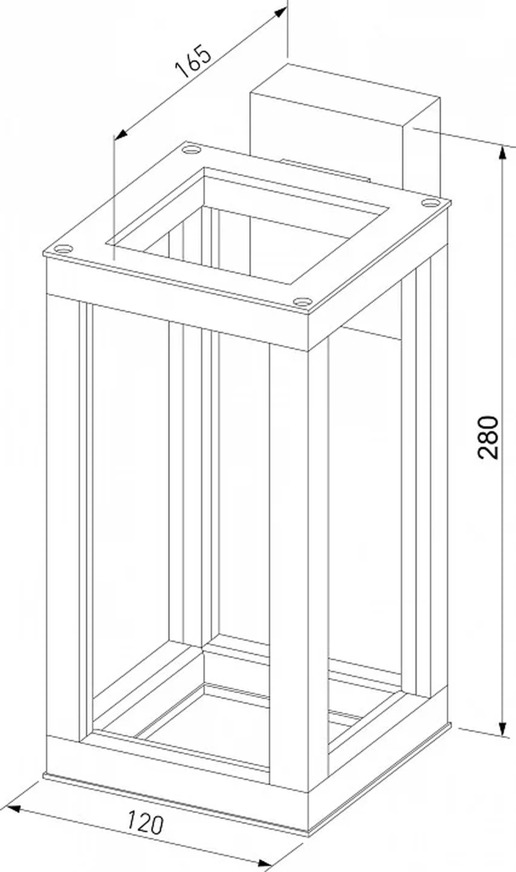 Уличный настенный светодиодный светильник Frame LED IP54 1527 TECHNO LED черный