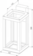 Уличный настенный светодиодный светильник Frame LED IP54 1527 TECHNO LED серый