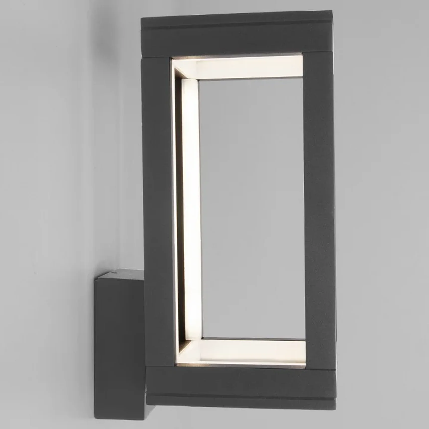 Уличный настенный светодиодный светильник Frame LED IP54 1527 TECHNO LED серый