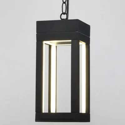 Уличный подвесной светодиодный светильник Frame LED IP54 1528 TECHNO LED черный
