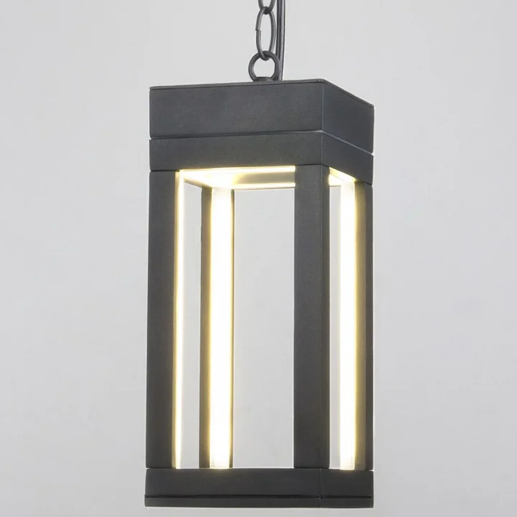 Уличный подвесной светодиодный светильник Frame LED IP54 1528 TECHNO LED серый