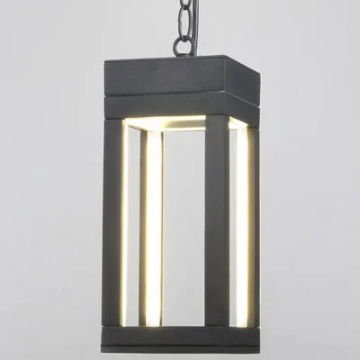 Уличный подвесной светодиодный светильник Frame LED IP54 1528 TECHNO LED серый