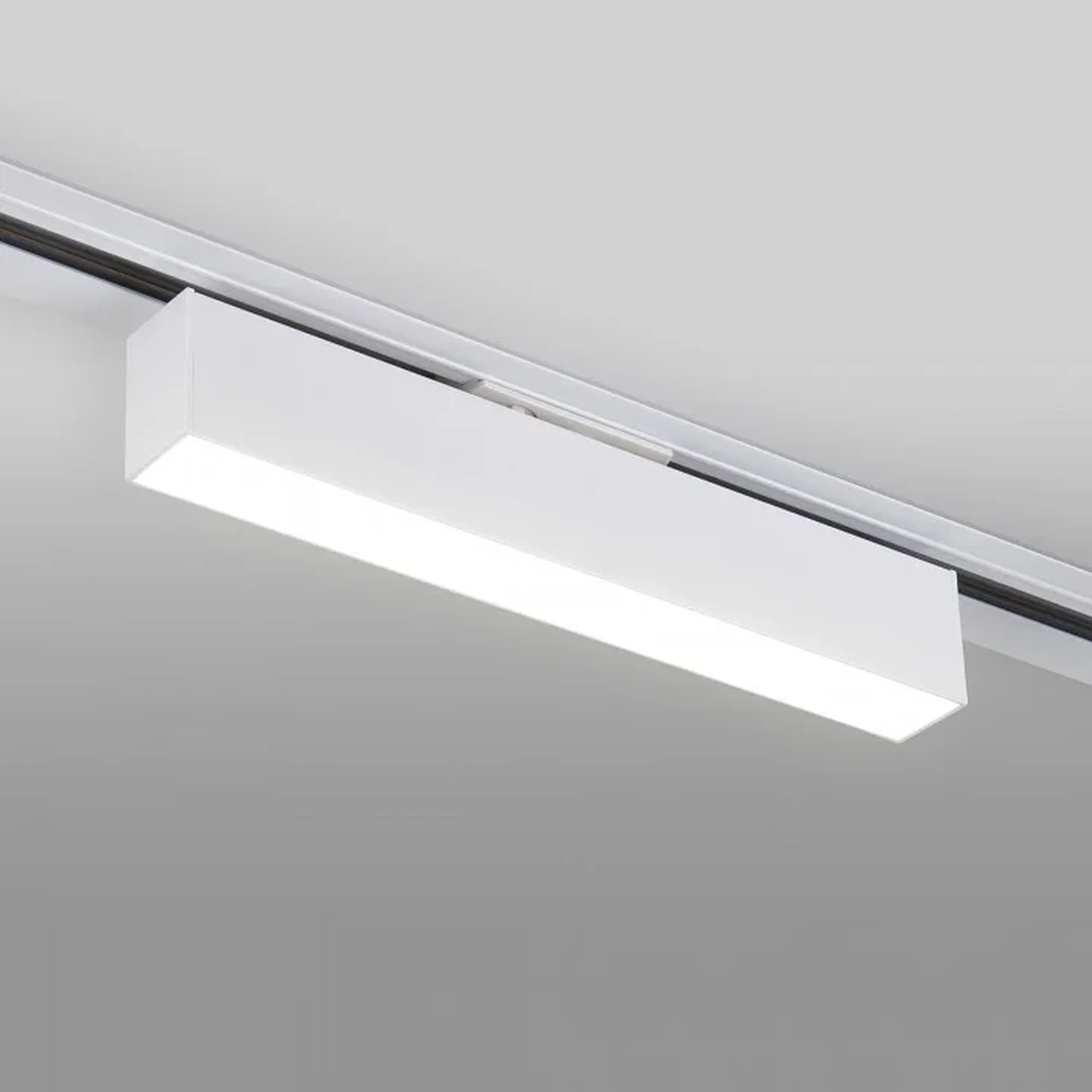 Трековый светодиодный светильник для однофазного шинопровода X-Line 10W 4200K белый матовый X-Line белый матовый 10W 4200K (LTB53) однофаз