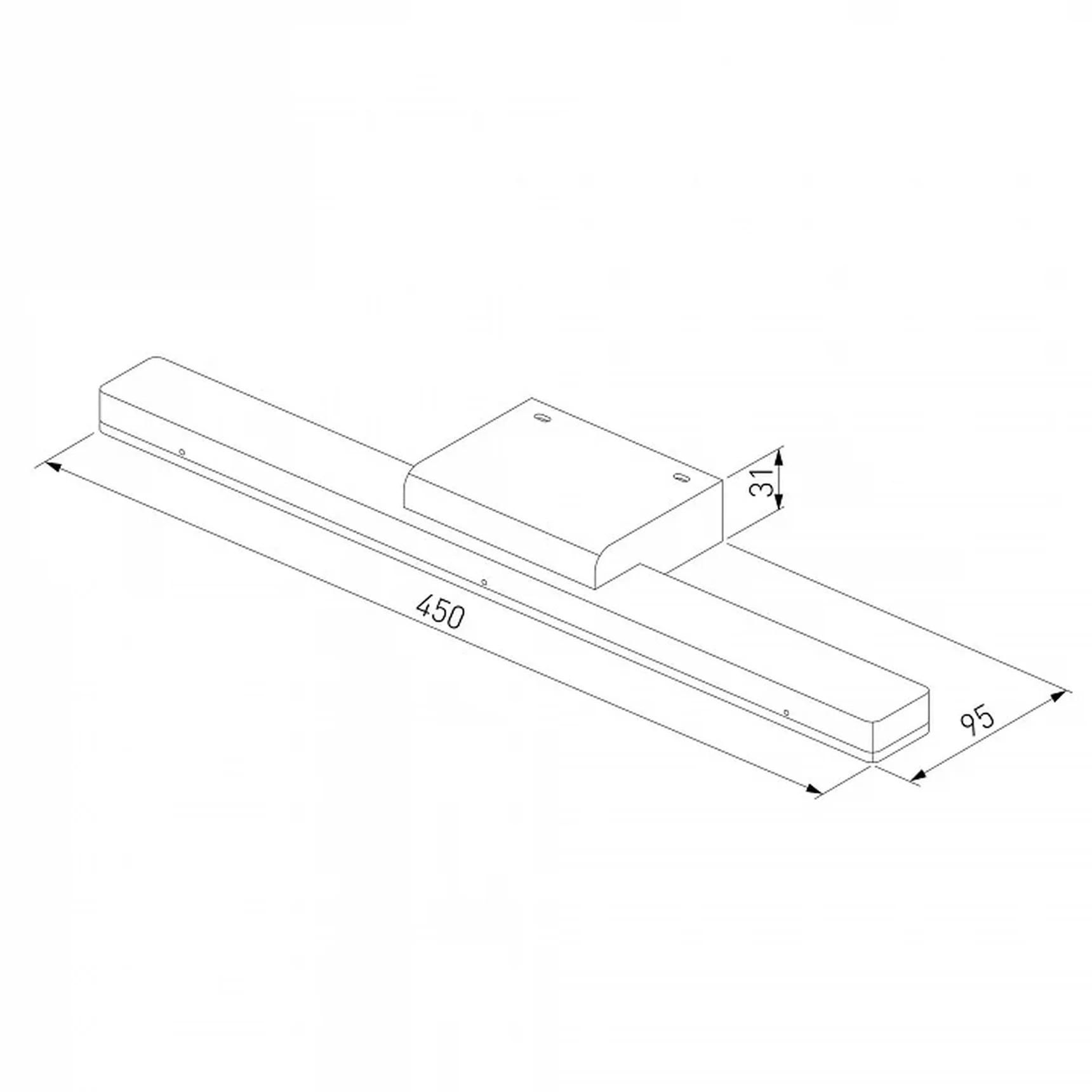 Настенный светодиодный светильник Protect LED MRL LED 1111 белый