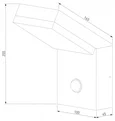 Уличный настенный светодиодный светильник Sensor IP54 (с датчиком движения) 1541 TECHNO LED черный