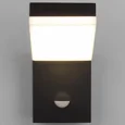 Уличный настенный светодиодный светильник Sensor IP54 (с датчиком движения) 1541 TECHNO LED черный
