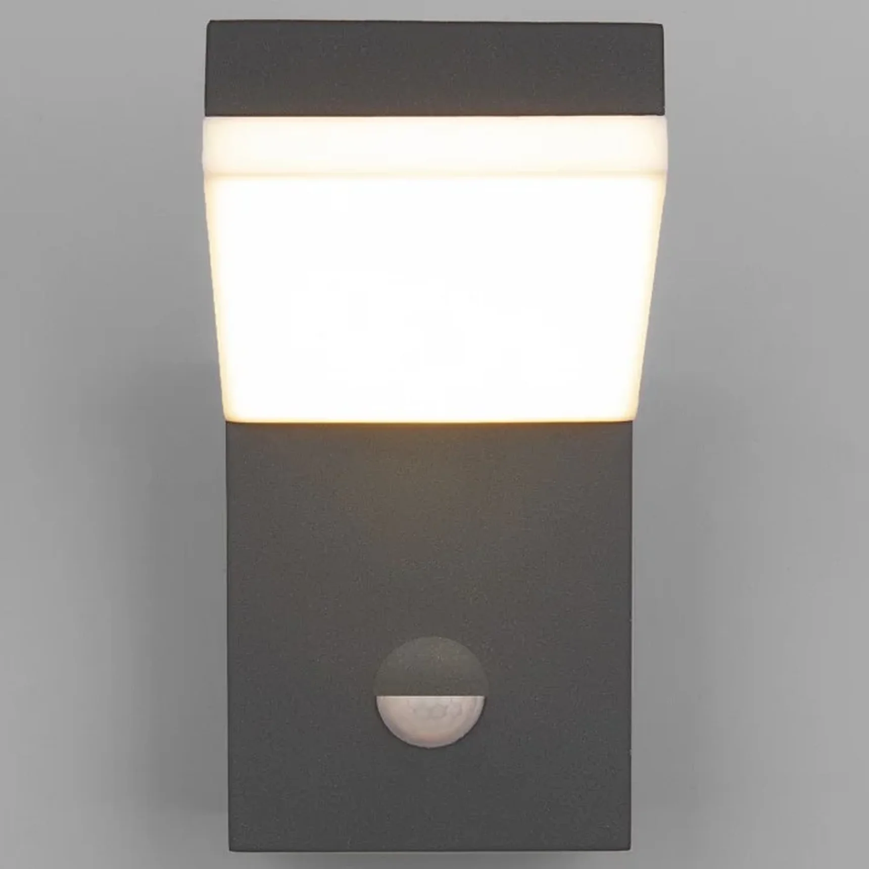 Уличный настенный светодиодный светильник Sensor IP54 (с датчиком движения) 1541 TECHNO LED серый