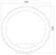 Уличный настенный светодиодный светильник Ring IP54 1710 TECHNO LED черный