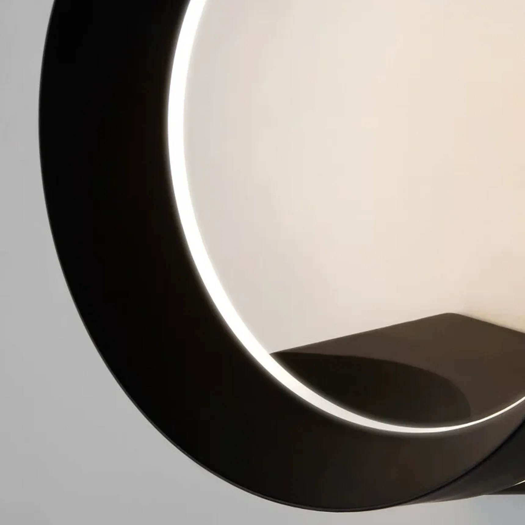 Уличный настенный светодиодный светильник Ring IP54 1710 TECHNO LED черный