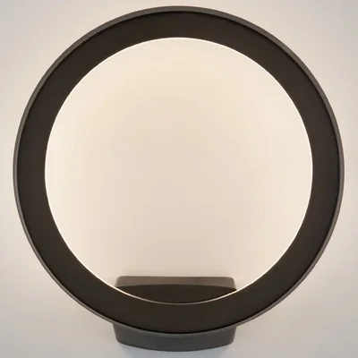 Уличный настенный светодиодный светильник Ring IP54 1710 TECHNO LED черный