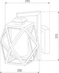 Настенный уличный светильник Ambra D IP33 35133/D черный