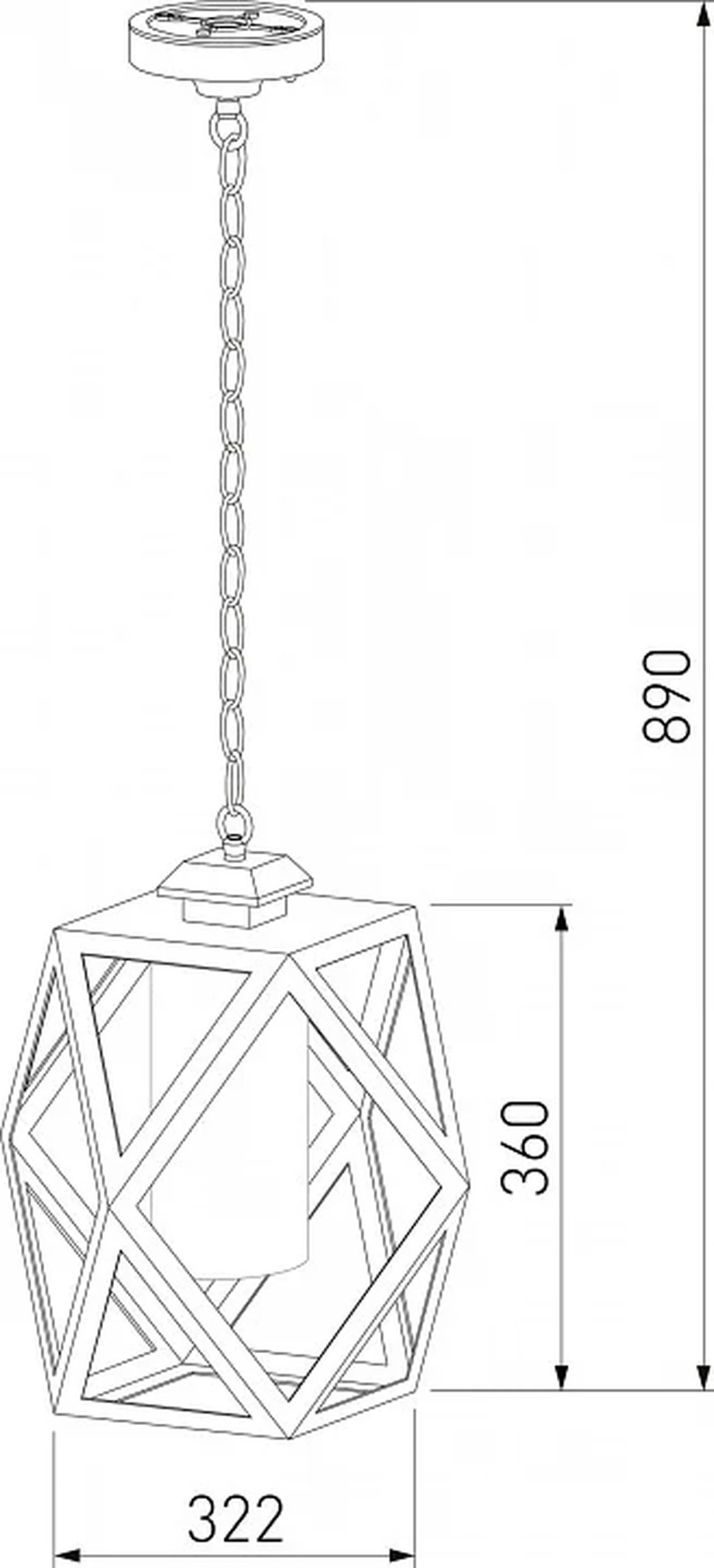 Уличный подвесной светильник Ambra H IP33 35133/H черный