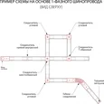 Однофазный шинопровод черный 3м