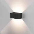 Уличный настенный светодиодный светильник WINNER DOUBLE LED IP54 35137/W черный