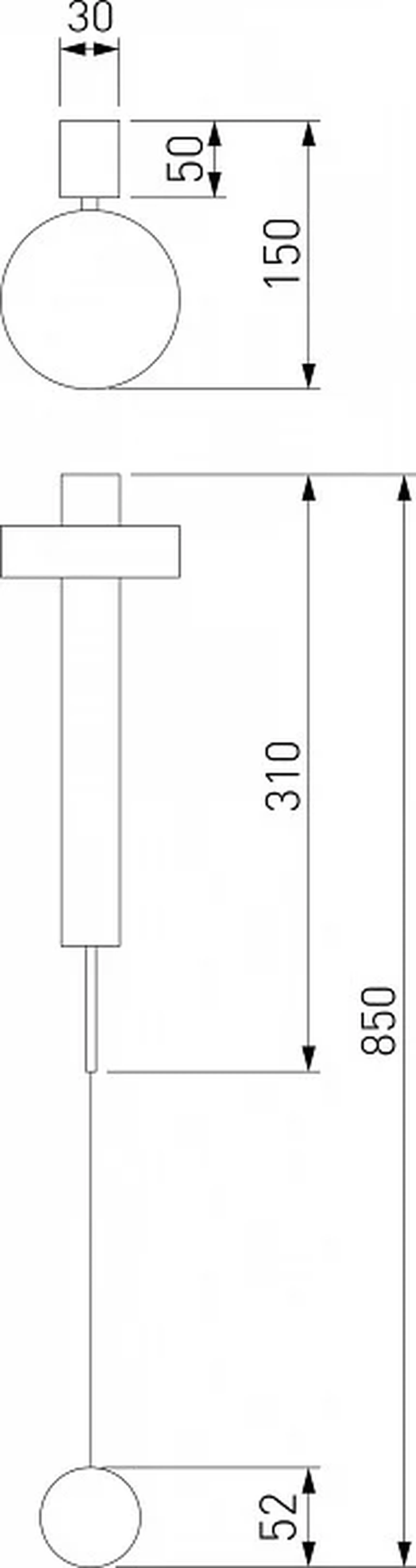 Настенный светодиодный светильник Orco LED 40112/LED черный