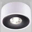 Накладной светодиодный светильник Glide белый/черный (25100/LED) 25100/LED