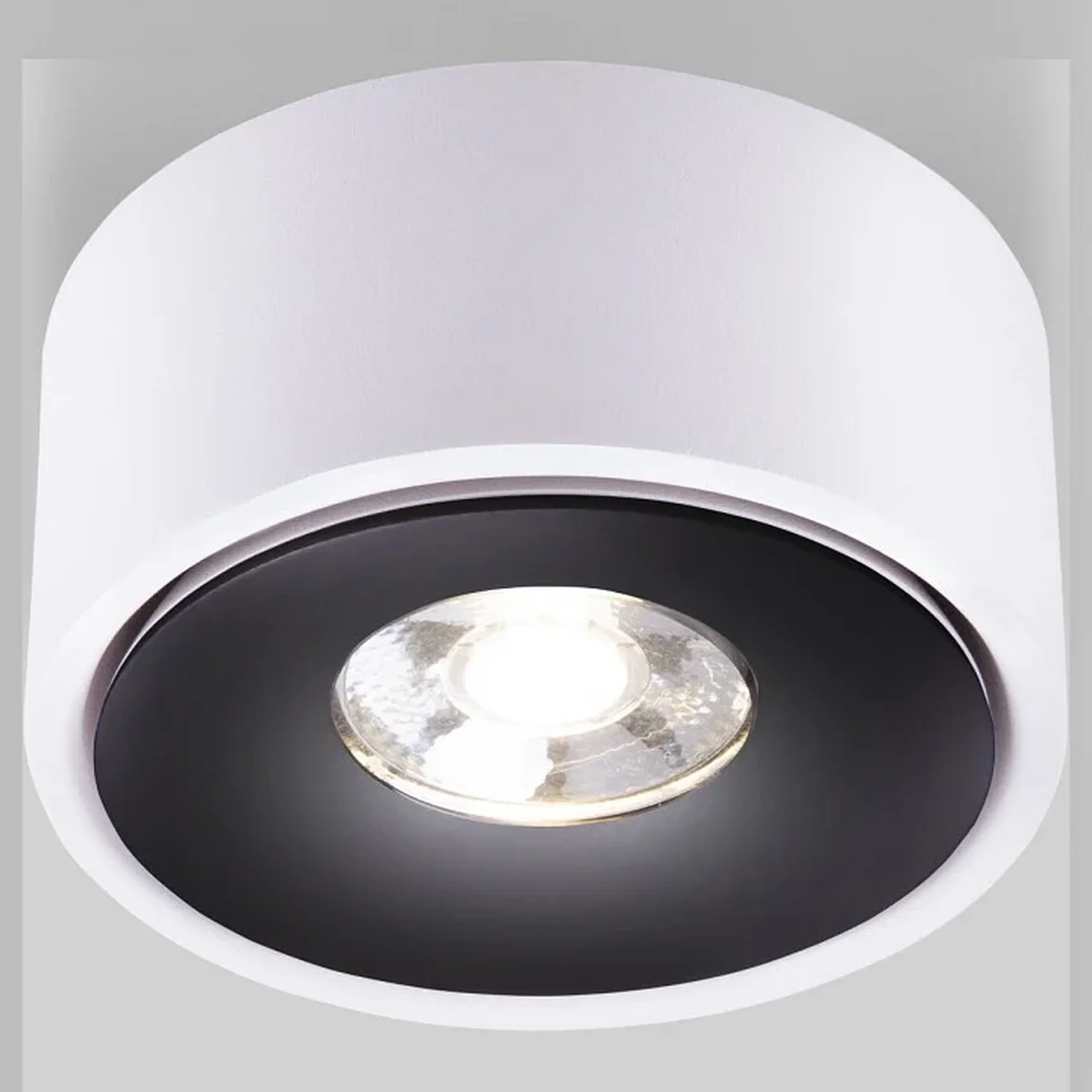 Накладной светодиодный светильник Glide белый/черный (25100/LED) 25100/LED