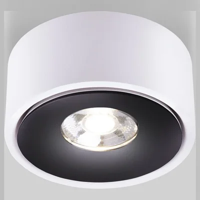 Накладной светодиодный светильник Glide белый/черный (25100/LED) 25100/LED