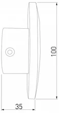 Светильник настенный светодиодный Mini Disc MRL LED 1126 золото