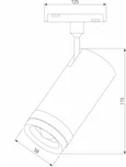 Slim Magnetic Трековый светильник 12W 4200K Modify (черный) 85042/01