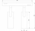 Slim Magnetic Трековый светильник 14W 4200K Dual (латунь) 85046/01
