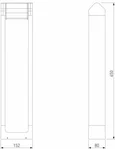 Светильник садово-парковый со светодиодами DORS F LED 35163/F черный