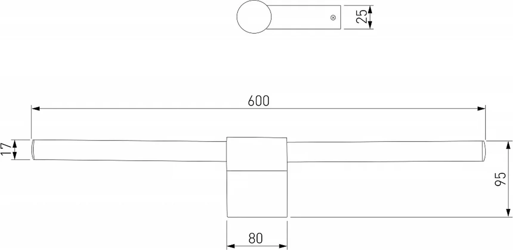 Бра светодиодный Luar 40125/LED белый