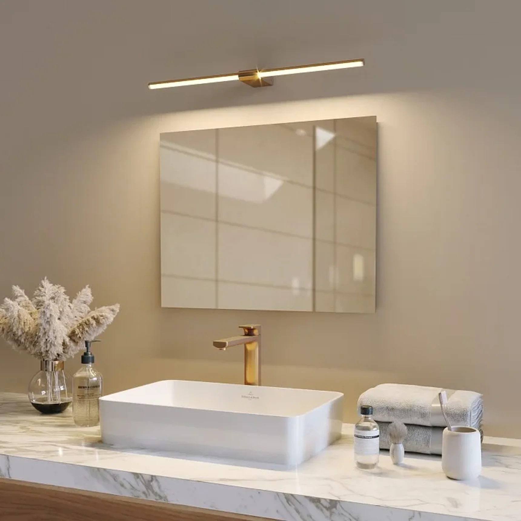 Бра светодиодный Luar 40125/LED латунь