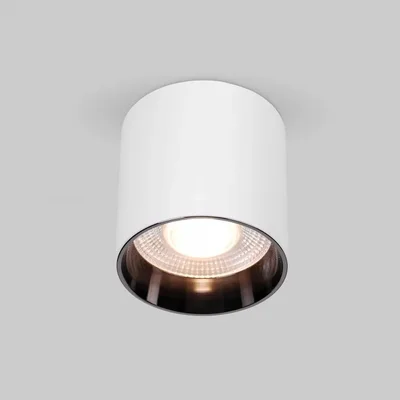 Светильник потолочный светодиодный 10W 4200K белый/чёрный жемчуг 25034/LED