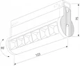 Slim Magnetic Трековый светильник 6W 4200K Alter (чёрный) 85048/01