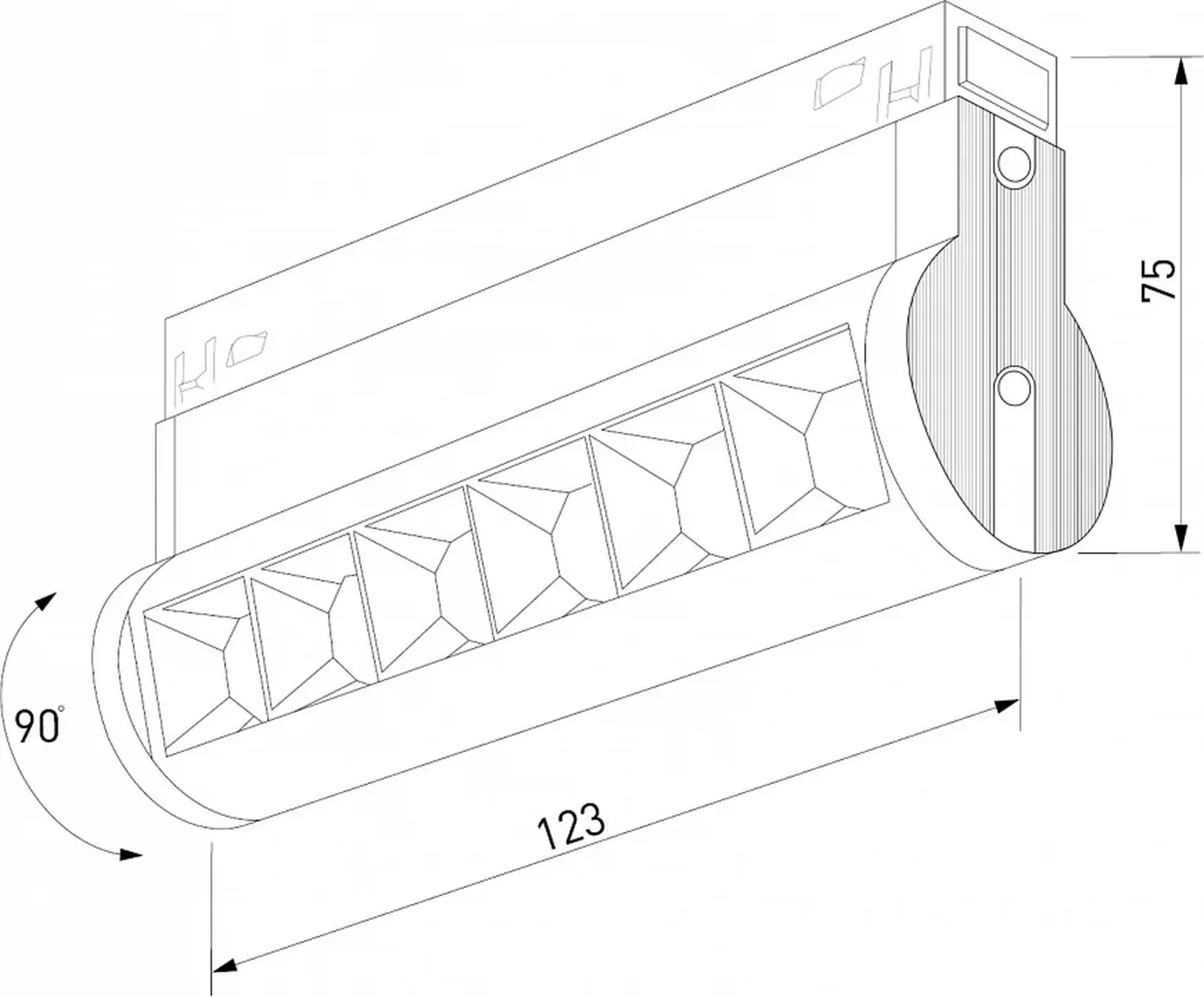 Slim Magnetic Трековый светильник 6W 4200K Alter (чёрный) 85048/01