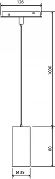 Slim Magnetic Трековый подвесной светодиодный светильник 7W 4200K Amend (чёрный) 85518/01