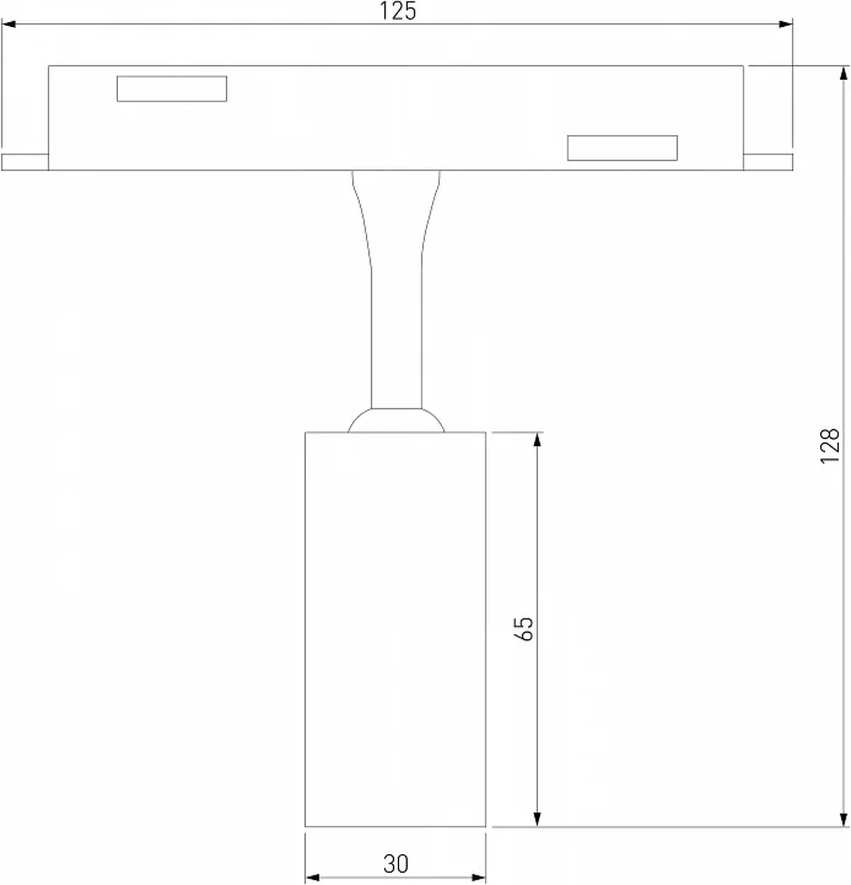 Slim Magnetic Умный трековый светильник 5W 2700-6500K Dim Cantors (латунь) 85071/01